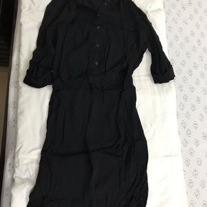 TOPSHOP Black Shirt Dress